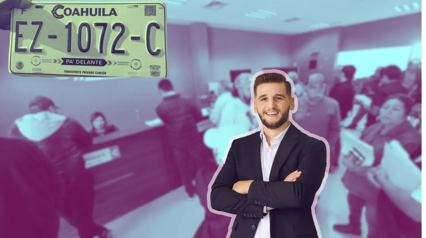 Una de las formas para pagar el replaqueo en Coahuila es mediante descuento vía nómina. (Fotografías: Édgar Romero | Canva)