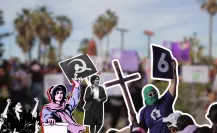 ¿Por qué marchan paceñas de color morado este 8M en el Malecón?