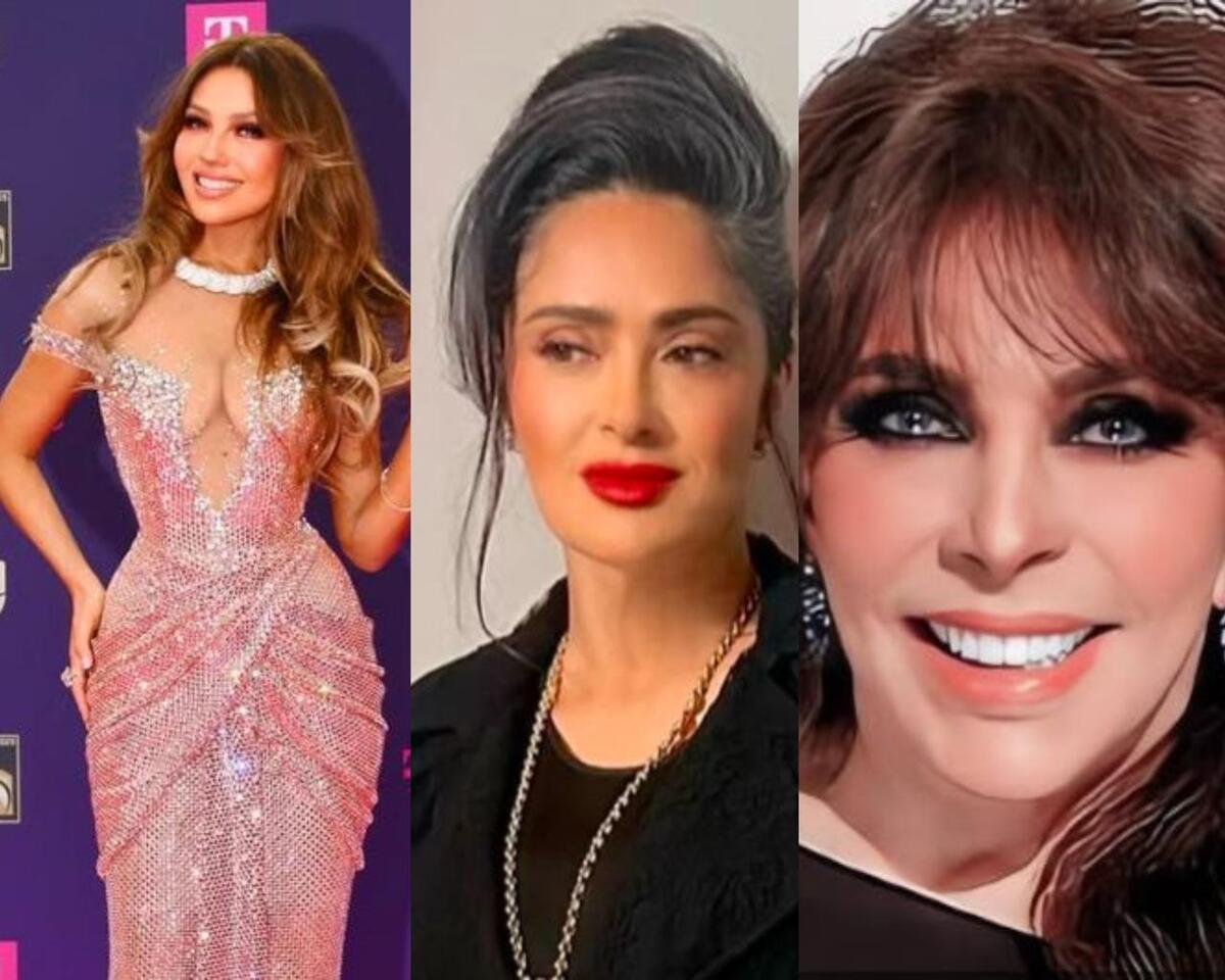 Actrices mexicanas  que han sido ejemplo en el mundo del espectáculo Foto: IG Thalía,Salma Hayek, Verónica Castro/CANVA