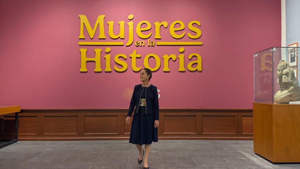 Claudia Sheinbaum inaugura el Salón de Mujeres en la Historia en Palacio Nacional