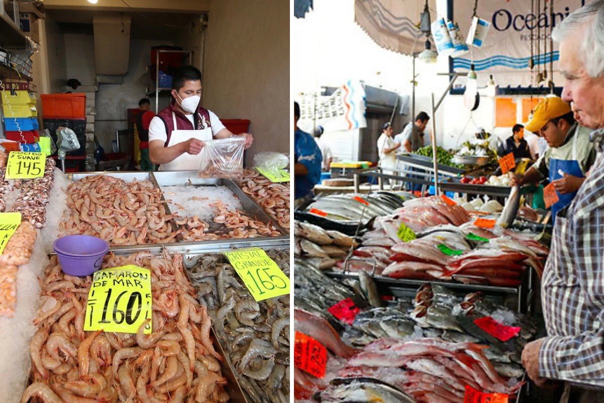 Mercado la Nueva Viga en CDMX. Foto: Time Out | Canva