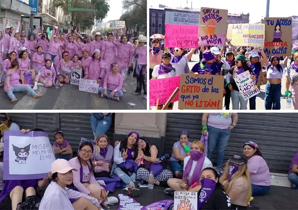Miles de mujeres marcharon al Zócalo de CDMX, para conmemorar el Día Internacional de la Mujer
