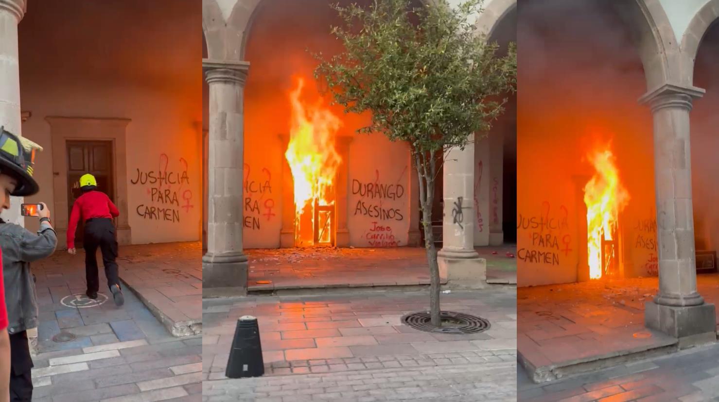 Foto: Brenda García | Tras el incendio en las instalaciones del Congreso del Estado durante el 8M, esta fue la postura de la institución.