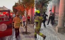 8M en Durango reportan una mujer policía con intoxicación severa tras incendio del Congreso