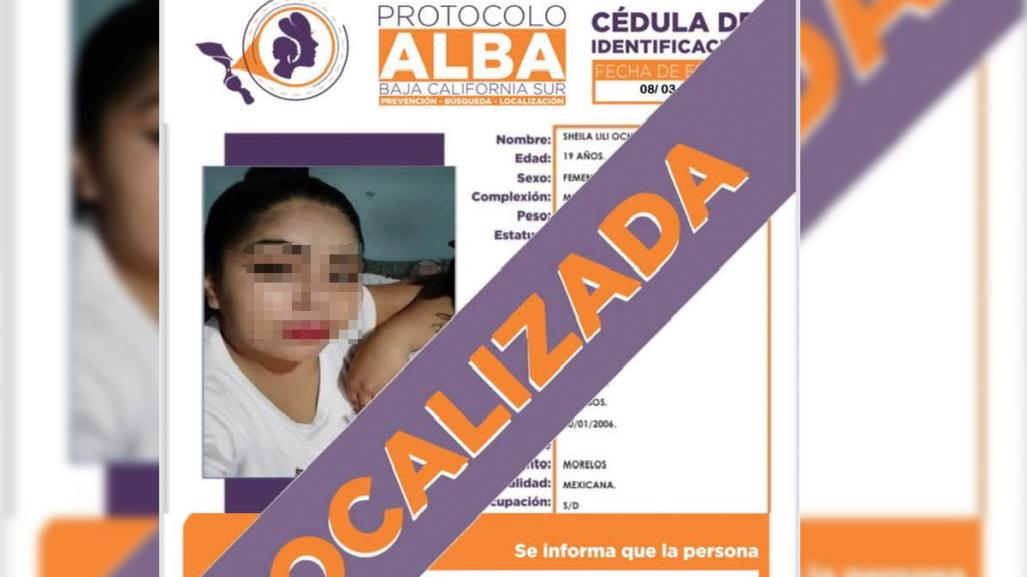 Localizan a joven desaparecida en Los Cabos