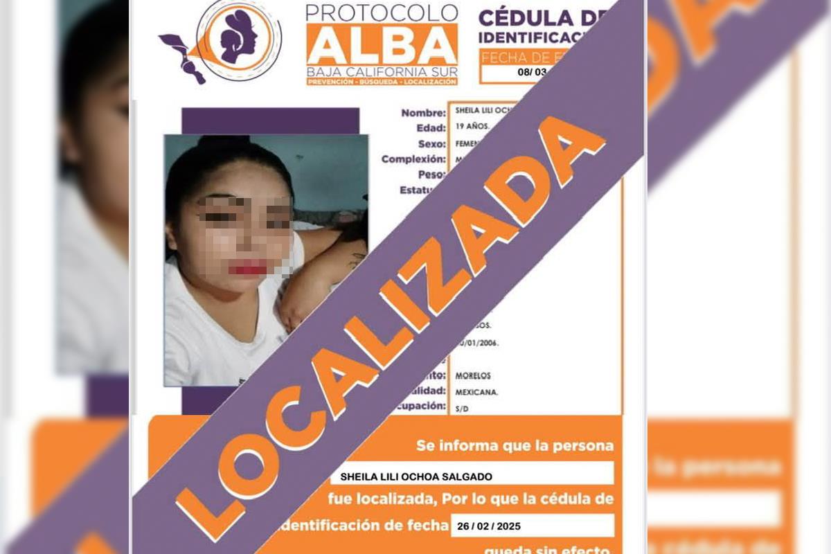 Sheila Lili, de 19 años, fue localizada con vida.