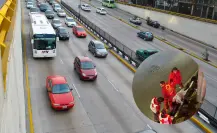 Discusión de pareja termina con novia cayendo desde Circuito Interior