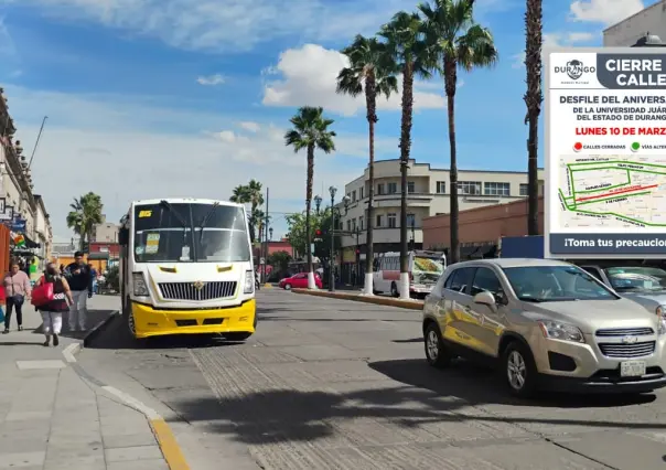 Cierran calles por festejos de la UJED: ¿cuáles y a qué hora?