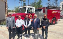 Bomberos de Nuevo León donan camión al municipio de Juárez