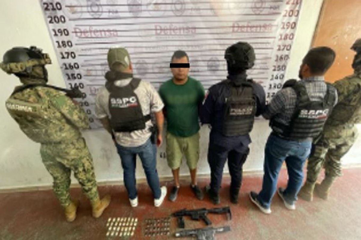 El Negro es el quinto detenido de la estructura superior de la Familia Michoacana en Morelos. Foto: DEFENSA