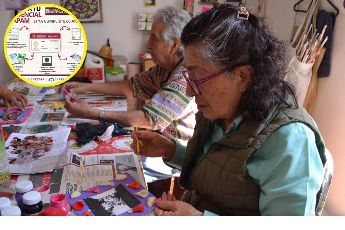 Los adultos mayores que tengan su credencial en mal estado deberán reemplazarla durante el mes de marzo. Foto: INAPAM