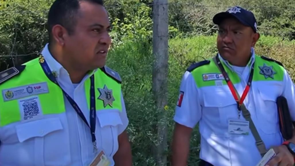 Denuncian y graban extorsión de agentes de tránsito en Naranjos, Veracruz