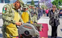 Destruye Delfina Gómez más de 100 armas de fuego aseguradas
