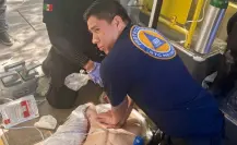 Rápida acción de Protección Civil en Metrorrey salva a persona con infarto