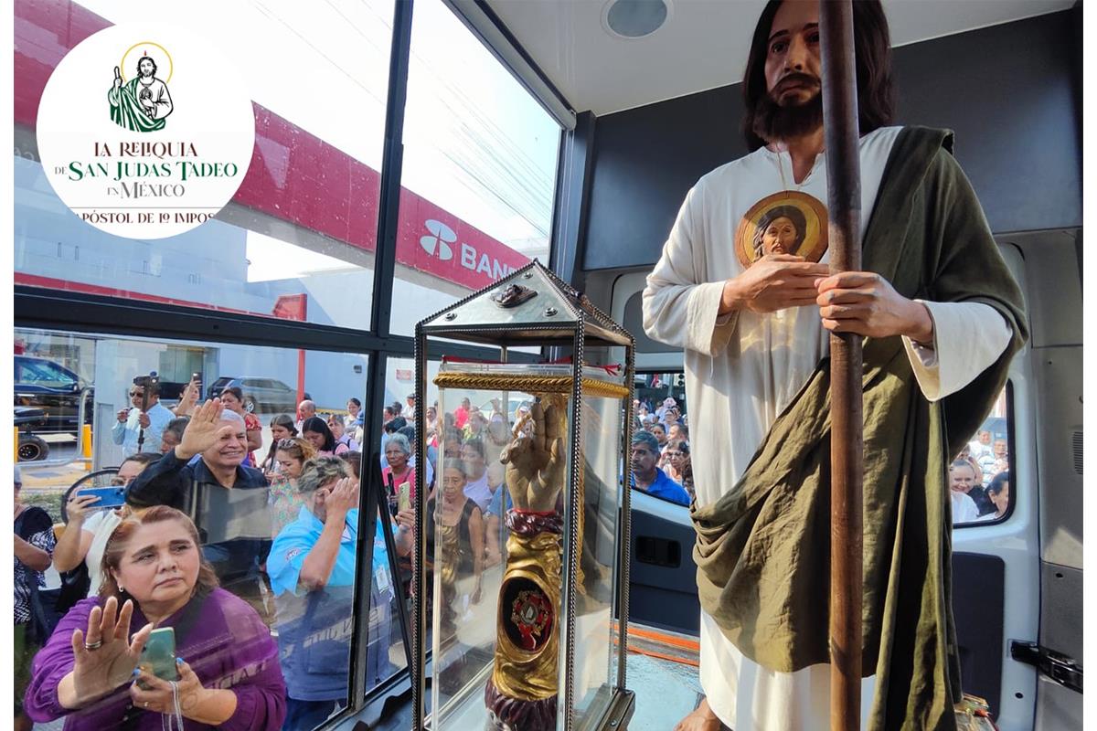 Inicia el recorrido de la reliquia de San Judas Tadeo en Tamaulipas, estas son las fechas