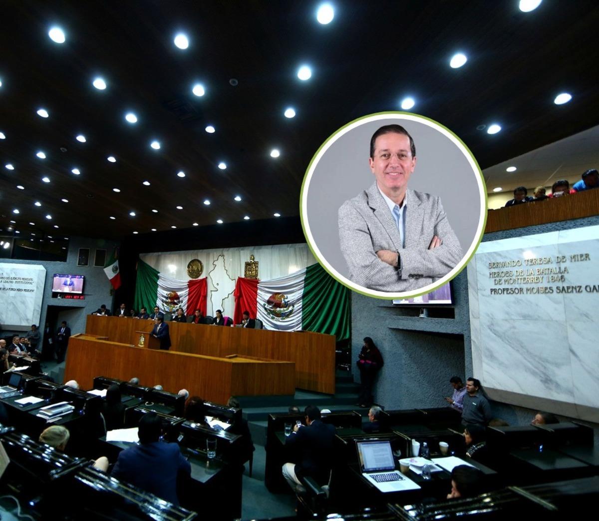 El Congreso de Nuevo León llevó a cabo una ceremonia para homenajear los 40 años de trayectoria de Antonio Nelli. Foto: Congreso de Nuevo León/Antonio Nelli/Canva.