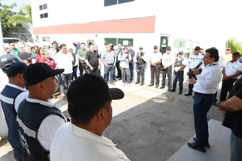 Un total de 61 de los 75 agentes de Tránsito de Victoria fueron sometidos a pruebas antidoping sorpresivas como parte de los controles de confianza de la corporación. Foto: Redes sociales
