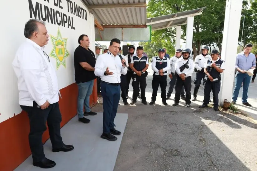 Un total de 61 de los 75 agentes de Tránsito de Victoria fueron sometidos a pruebas antidoping sorpresivas como parte de los controles de confianza de la corporación. Foto: Redes sociales