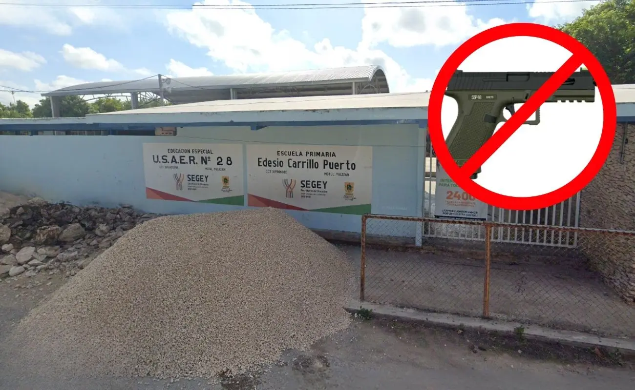 ¿Qué sucedió en la escuela primaria de Motul? Foto: Canva | Google Maps