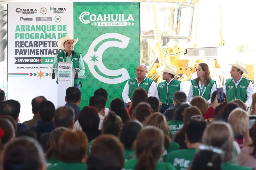 Coahuila mejora infraestructura de Parras de la Fuente / Foto: Gobierno de Coahuila