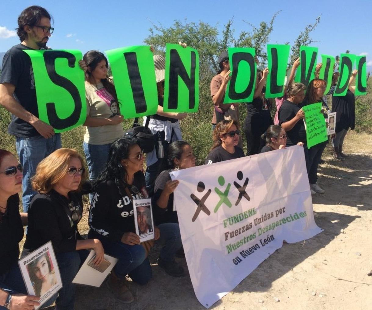 El colectivo Fuerzas Unidas por Nuestros Desaparecidos reporta que en Nuevo León se tiene registro de por lo menos 10 campos de exterminio del crimen organizado. Foto: FUNDENL.