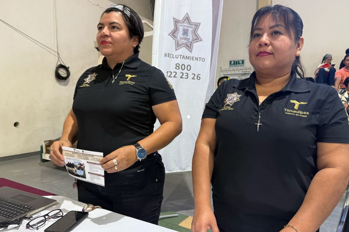 La Guardia Estatal se ha posicionado como una opción laboral para mujeres y madres solteras en Tamaulipas. Foto: Carlos García