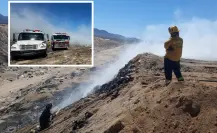 Controlan incendio en el relleno sanitario de La Paz: Causas aún desconocidas