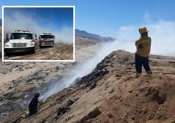 Controlan incendio en el relleno sanitario de La Paz: Causas aún desconocidas