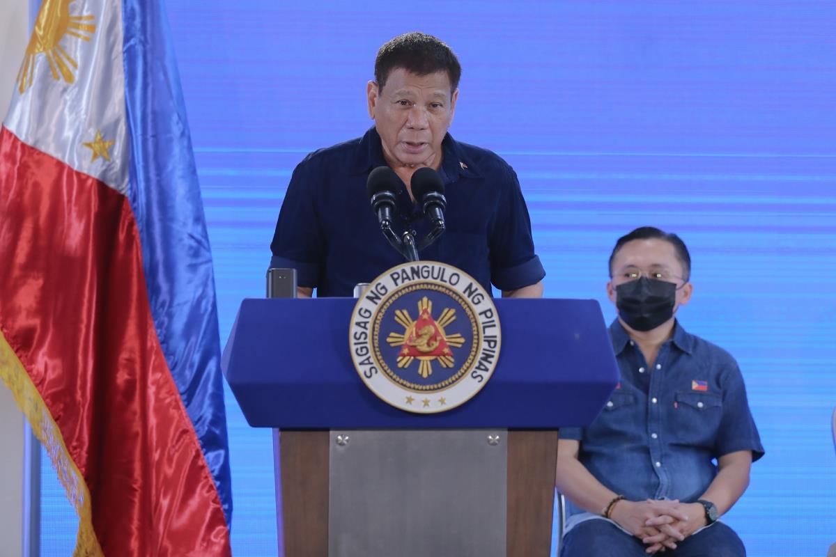 Rodrigo Duterte en conferencia de prensa Foto: Facebook Rodry Duterte