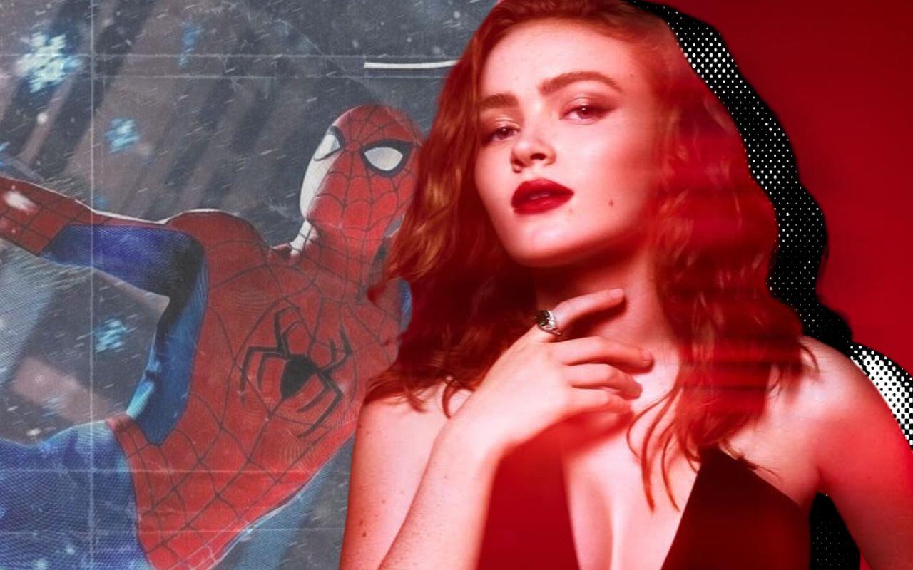 Sadie Sink ha sido elegida para encabezar el proyecto de Spider- Man 4 al lado de Tom Holland. FOTO: CANVA/IG: @marvelclubcr, @sadiesink_