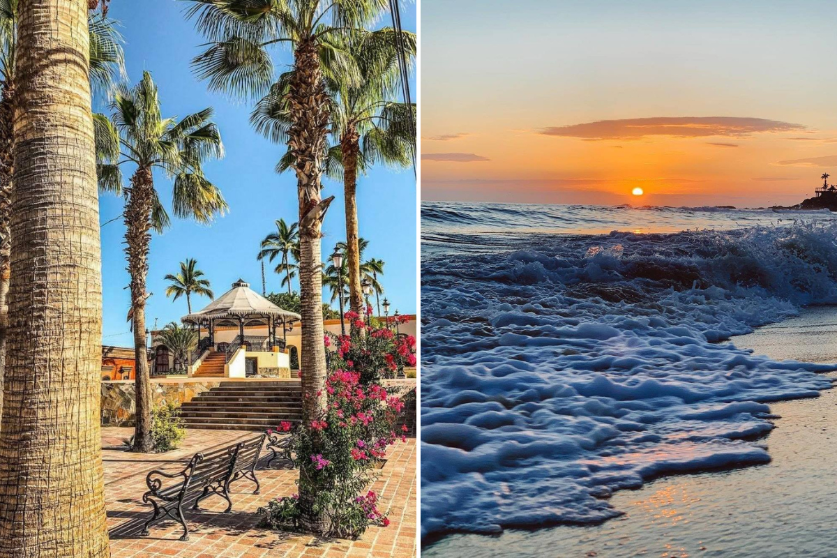 Todos Santos y Playa Cerritos. Foto: @POVMexico / X | andreafilm / X