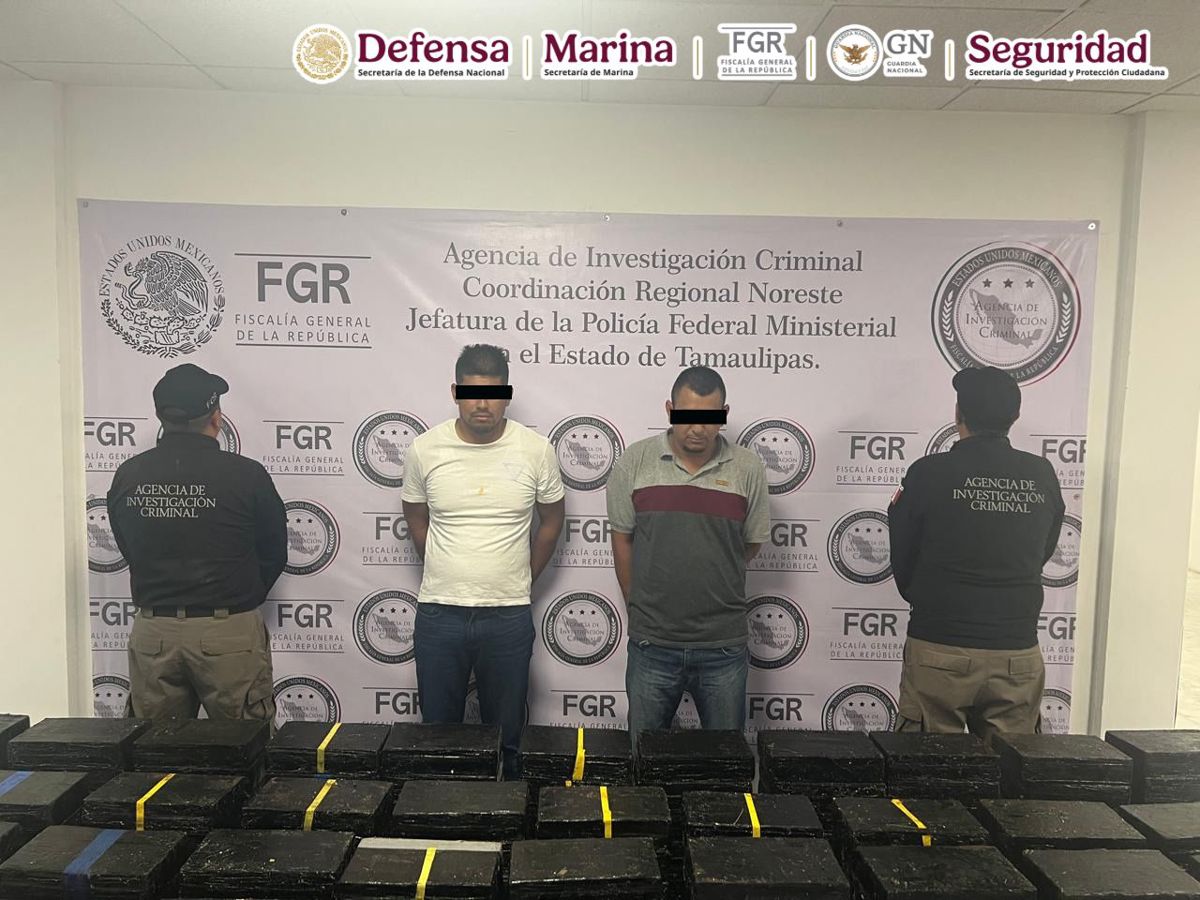 Durante una inspección en el puesto de control “Y” en San Fernando, los agentes revisaron un tractocamión con una caja seca que transportaba tostadas de nopal y chía. Foto: Gobierno de México