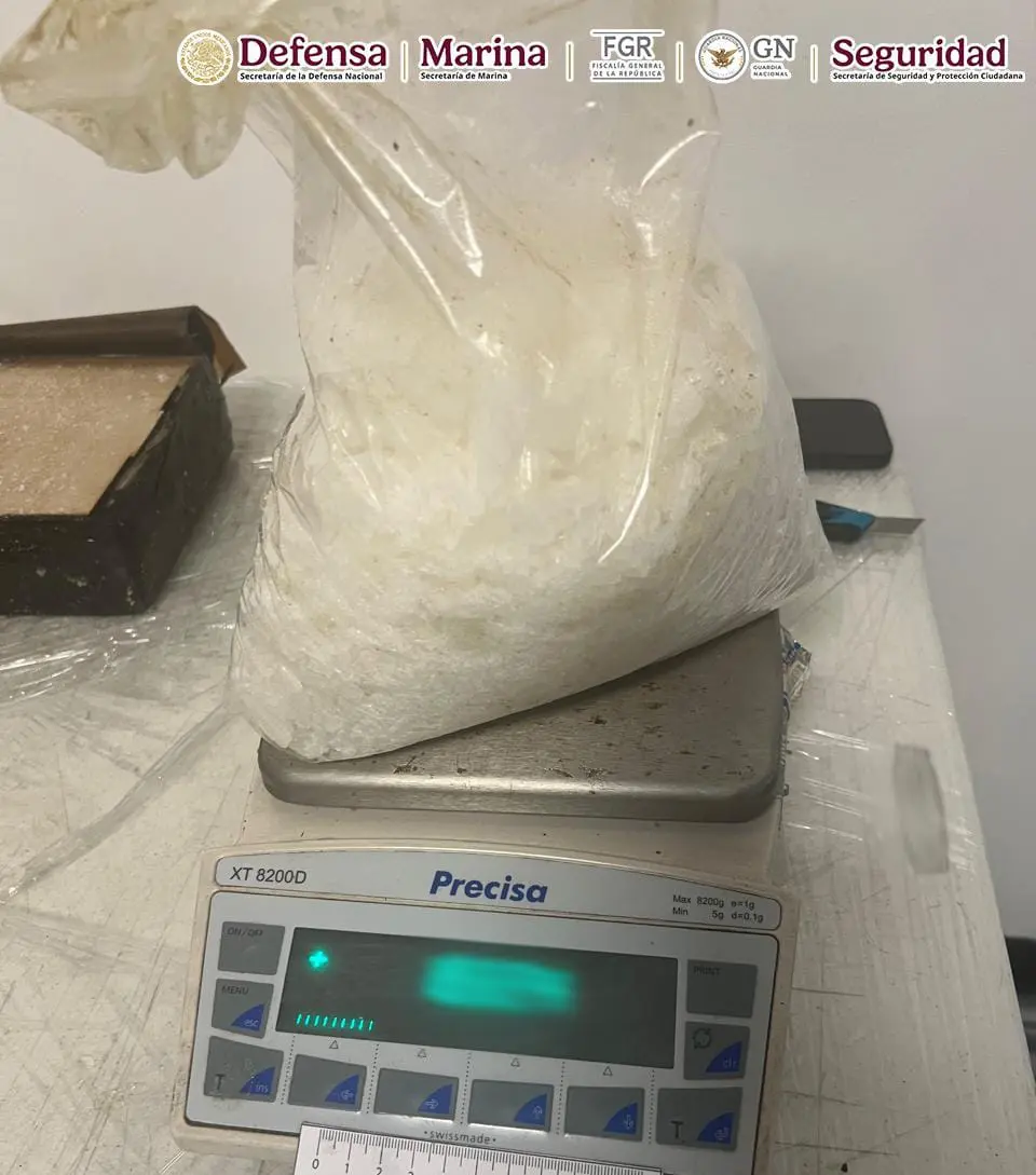 imagen recuadro Durante una inspección en el puesto de control “Y” en San Fernando, los agentes revisaron un tractocamión con una caja seca que transportaba tostadas de nopal y chía. Foto: Gobierno de México