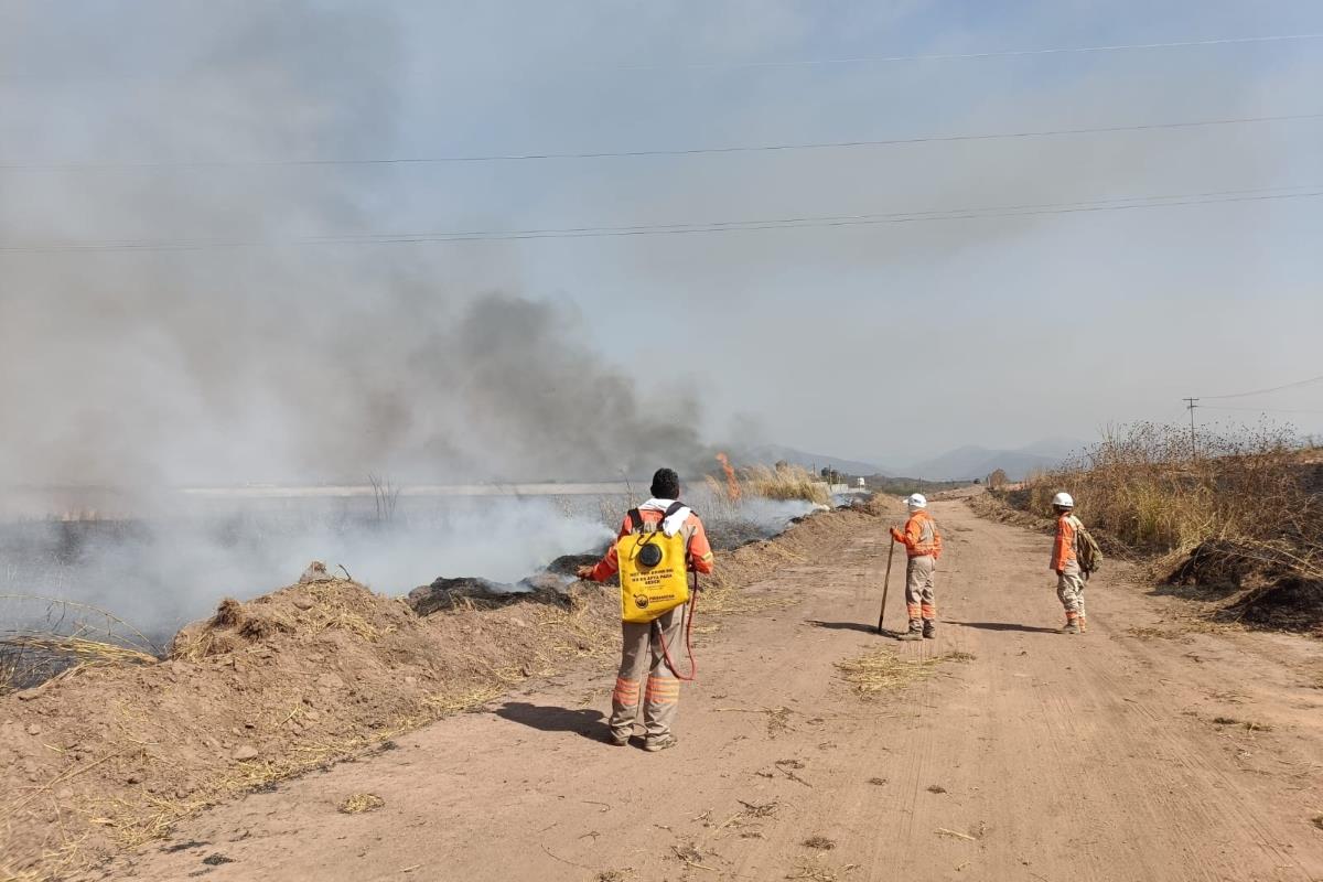 Elementos de Protección Civil controlando incendio en región de Chiapas Foto: X(Twitter) @pcivilchiapas