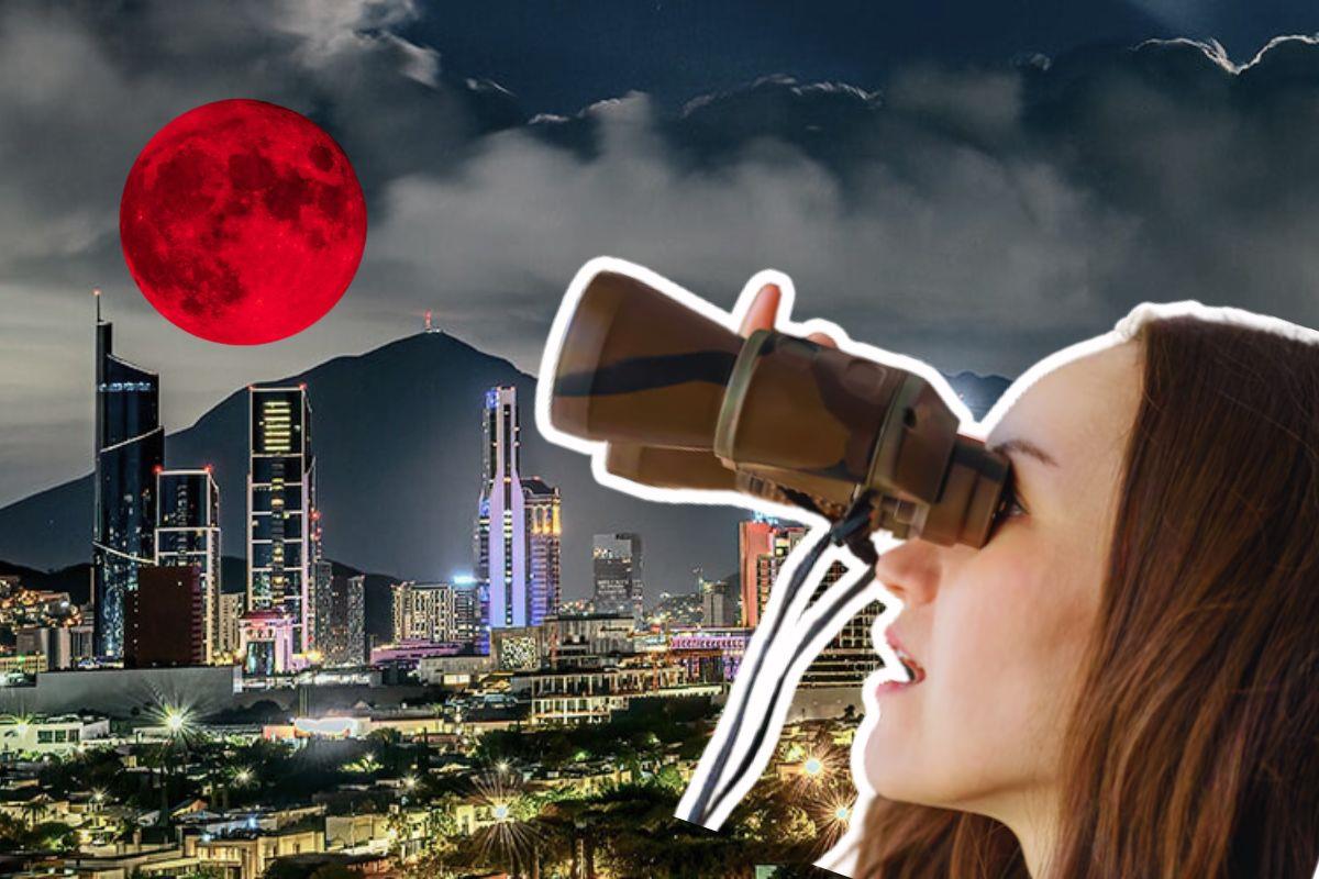 En Nuevo León han preparado eventos especiales para la observación del eclipse lunar Foto: Canva