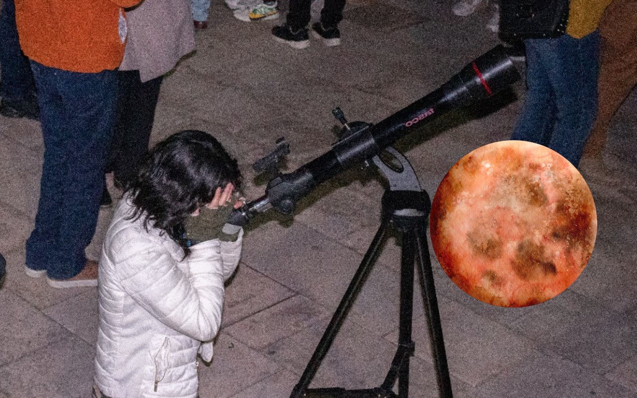 Duranguenses se preparan para ver el eclipse total de luna. Foto: Cazadores de Estrellas.