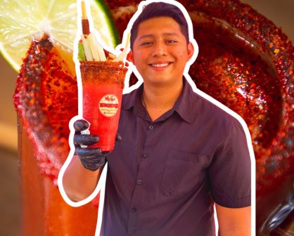 Joven yucateco emprende puesto de micheladas para pagar sus estudios