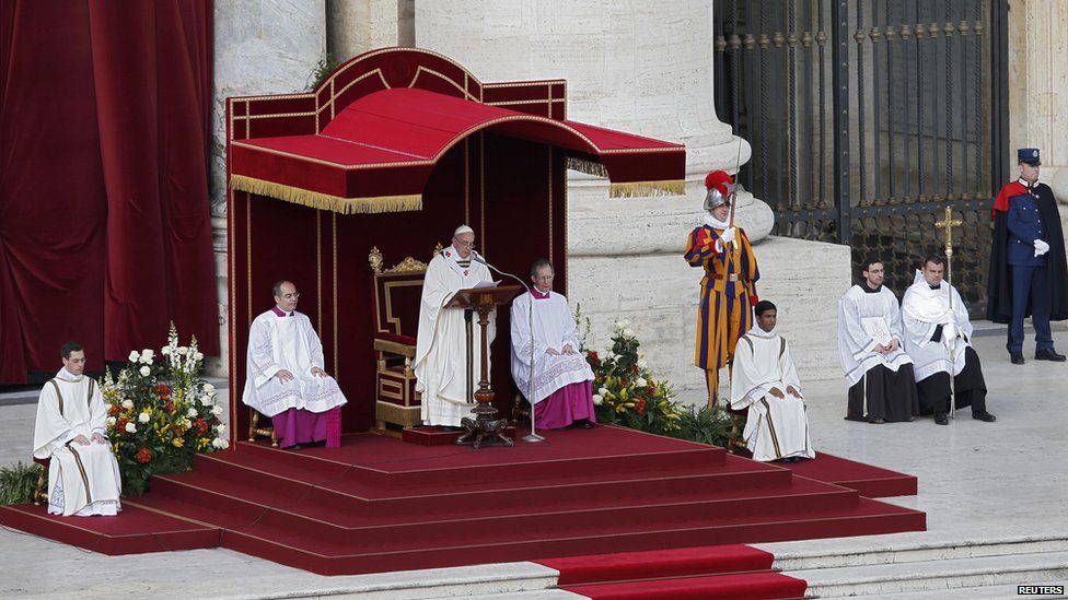 El 19 de marzo de 2013 el Papa Francisco celebró la Misa de inauguración de su ministerio petrino. Créditos: @VaticanNews. 