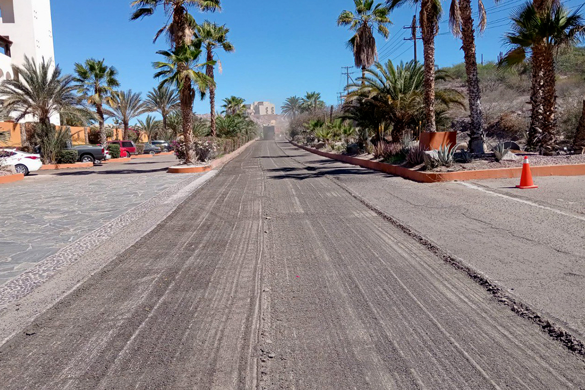 Rehabilitación de carretera a la altura de Puerta Cortés. Foto: Gobierno del Estado.