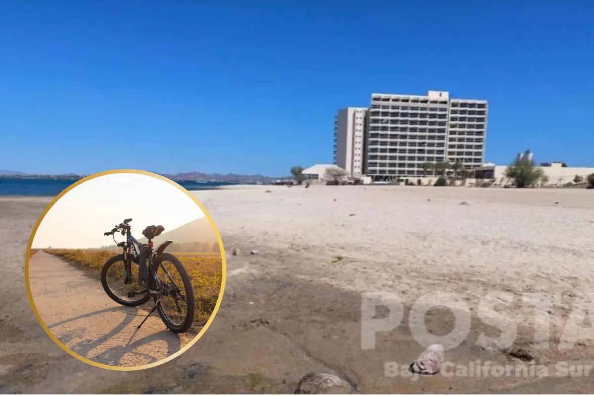 La playa queda muy accesible por la ciclovía, y te conduce también al Malecón de La Paz. Fotos: POSTA | Canva.