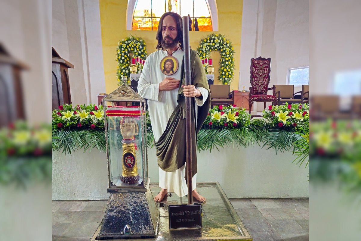 Las reliquias del Santo estará varios días en el sur de Tamaulipas | Foto: Perla Herrera