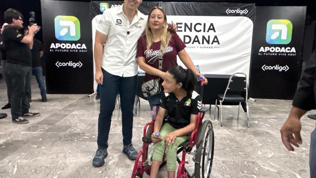 Conoce a Fernanda, una campeona en deporte adaptado que pide apoyo para transporte en Apodaca