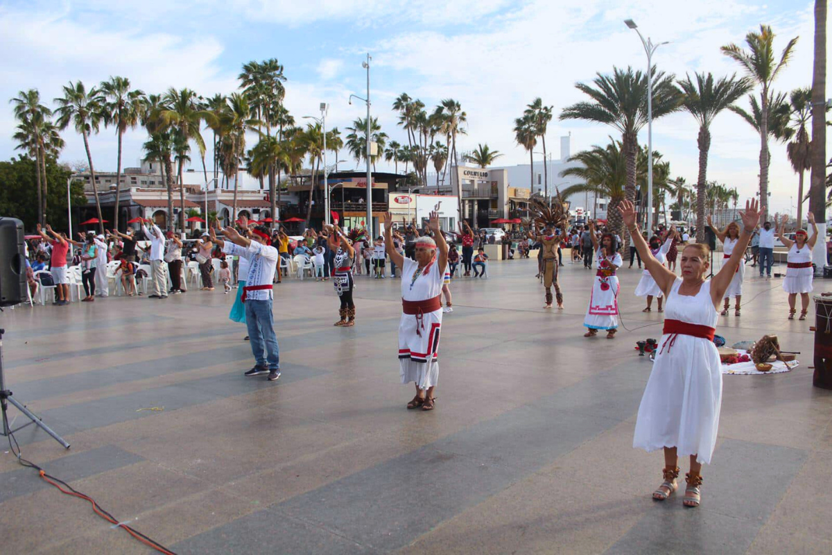 Ritual en le Kiosko del Malecón del 2022. Foto: H. XVII Ayuntamiento de La Paz, BCS