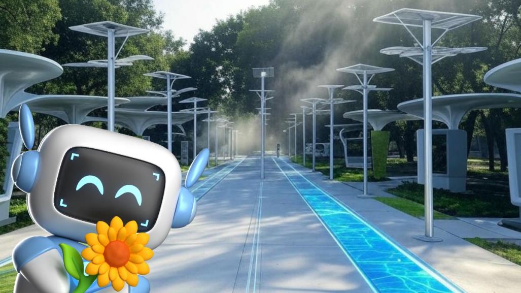 ¿Cómo se vería la Alameda de Saltillo en el 20250 según la IA?