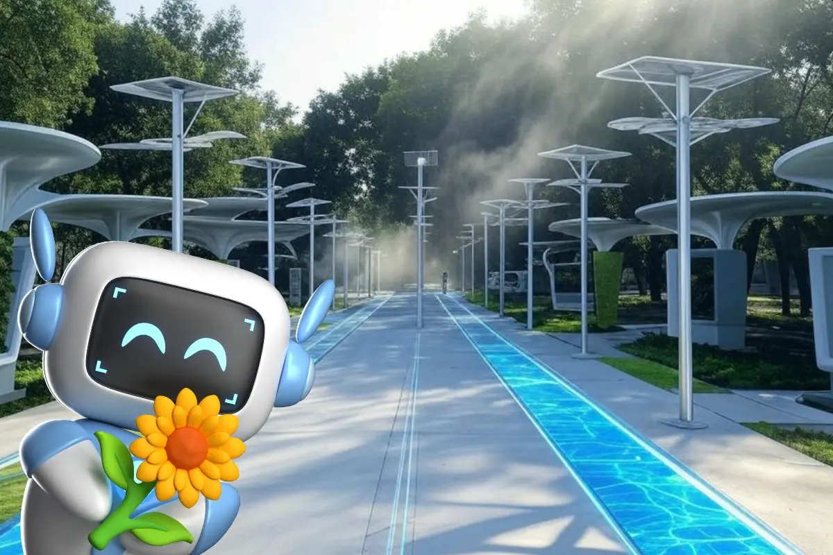 Alameda de Saltillo en 2050 según la IA / Foto: IA Grok | Canva