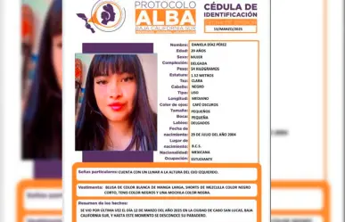 Desaparece estudiante de 20 años en Cabo San Lucas; activan Protocolo Alba