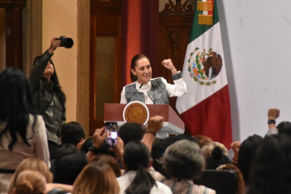 Claudia Sheinbaum en conferencia de prensa Foto: Enrique Pérez