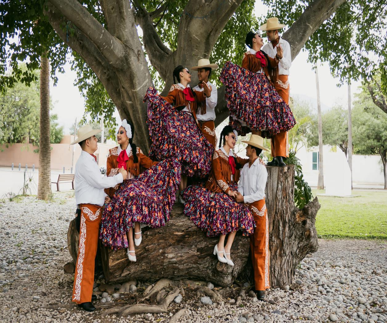 Grupo de danza Huepantli, del CBTis 236. Foto: Redes Sociales