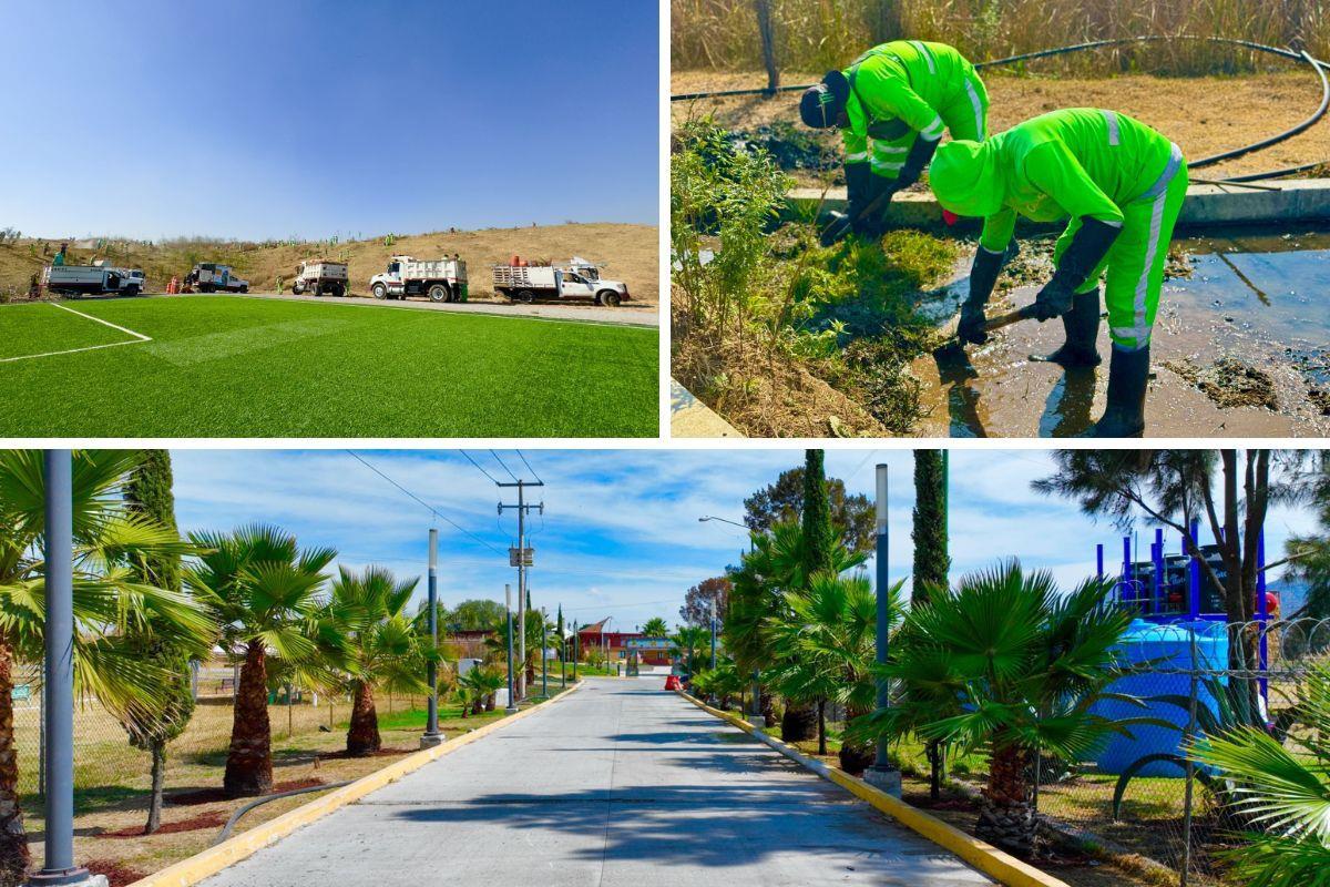 Así se ven los trabajos del Parque Cuitláhuac. Foto: Jefatura de Gobierno l Canva