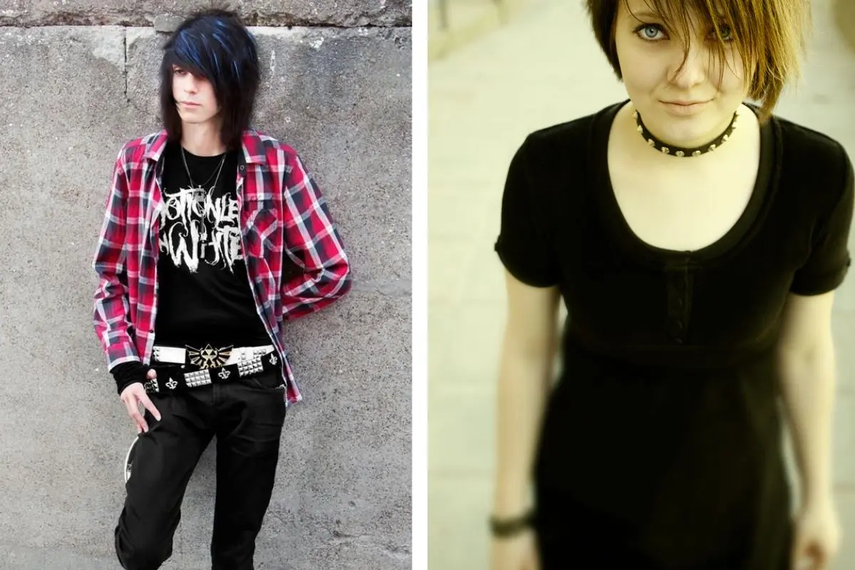 Outfits estilo Emo Foto: Pinteres I Canva